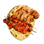 King Mixed Kebab On Cheese Nan 