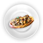 Baked Potato With Spicy Lamb 