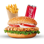 Spicy Chicken Burger Meal 