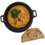 Chefs Special Garlic Nan With Spicy Chicken 