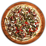 Spicy Lamb Pizza 