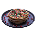 Garlic Nan With Spicy Chicken & Cheese 