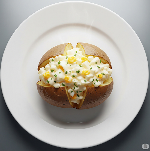 Baked Potato With Chicken Mayo 