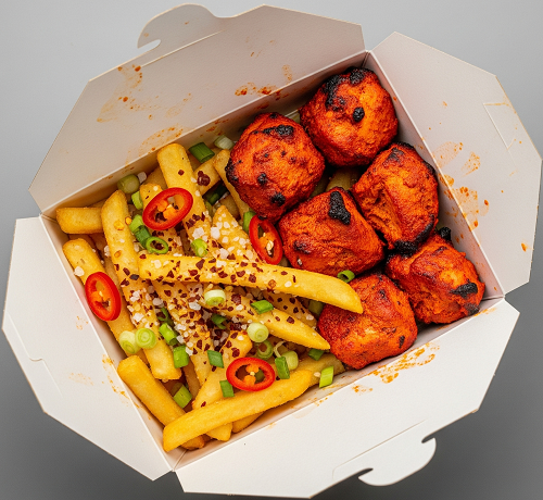 Salt Chilli Chips With Tikka Box 