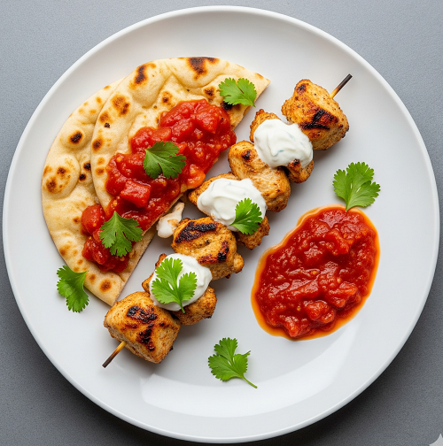 Chicken Kebab & Cheese 
